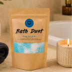 Five for Him Bath Dust in een sfeervolle badkamer setting