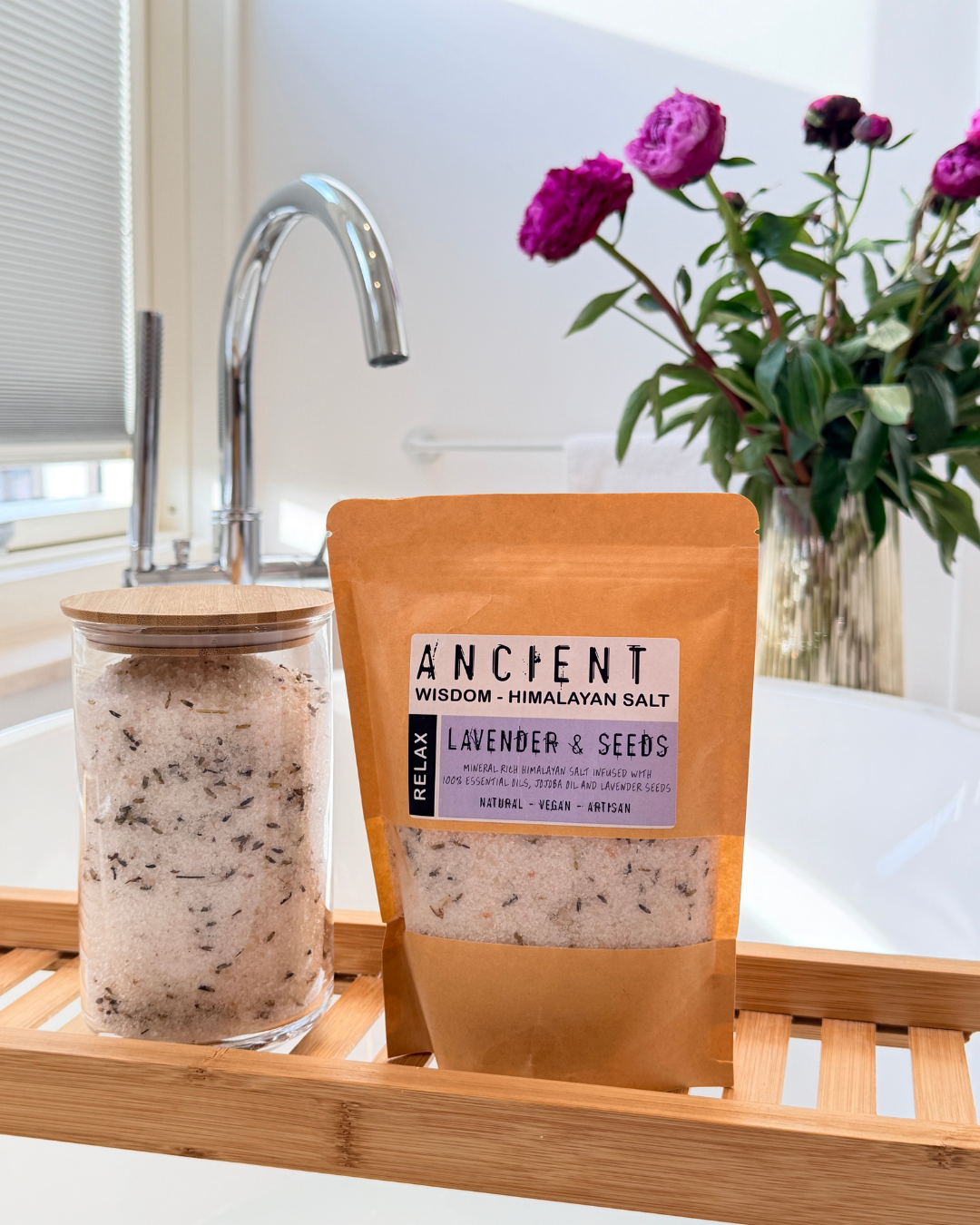 Himalayan Bath Salt Blend — Relax (Lavendel) — 500g