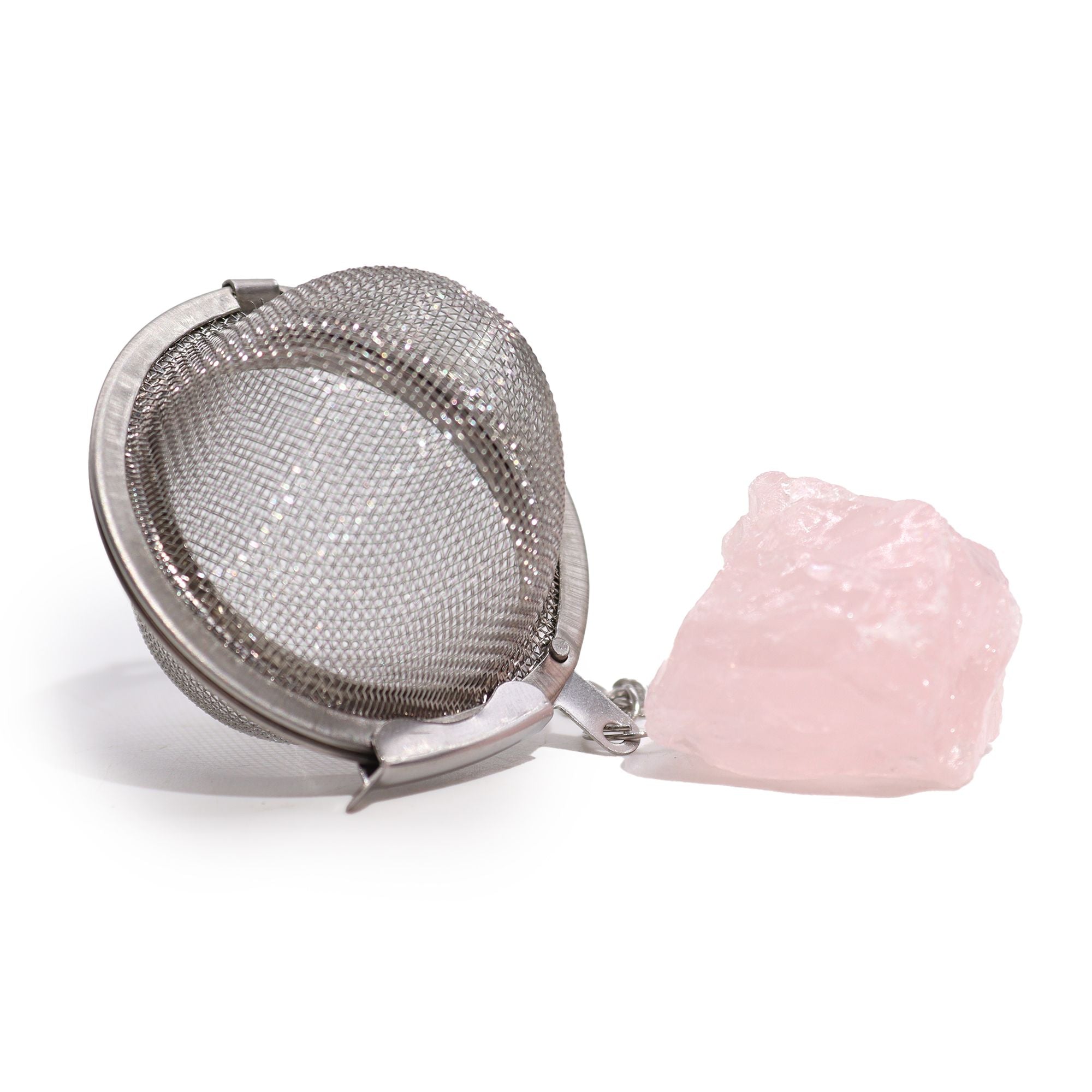 Rose Quartz Crystal Tea Strainer
