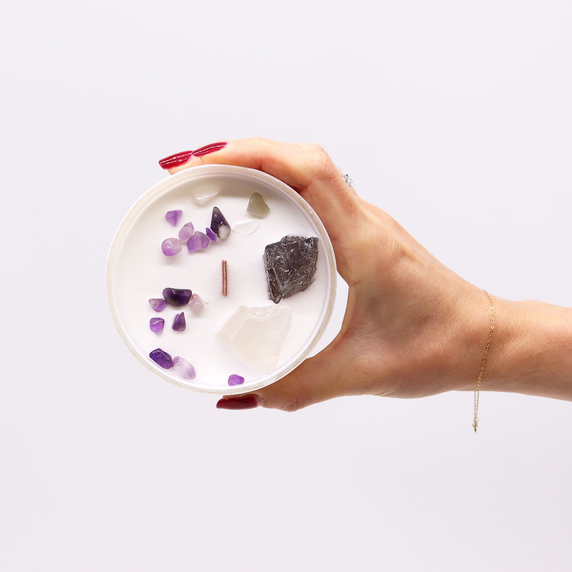 Crystal Candle — Crown Chakra