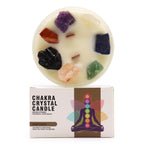 Large Crystal Candle — Seven Chakras