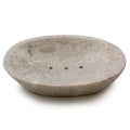 Cream Marble Soap Dish Oval