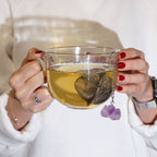 Aquamarine Crystal Tea Strainer