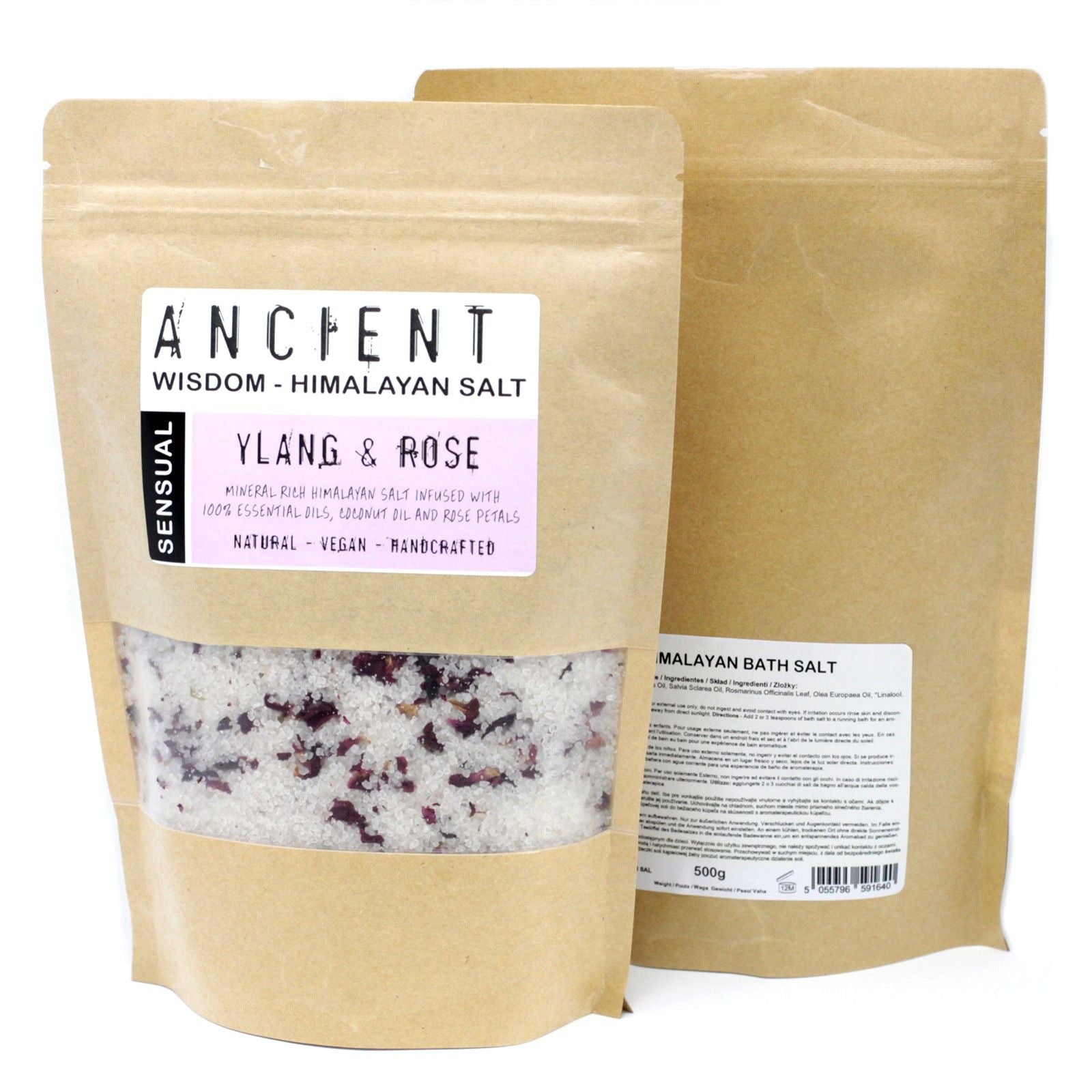 Himalayan Bath Salt Blend — Sensual (Ylang Ylang & Coconut) — 500g