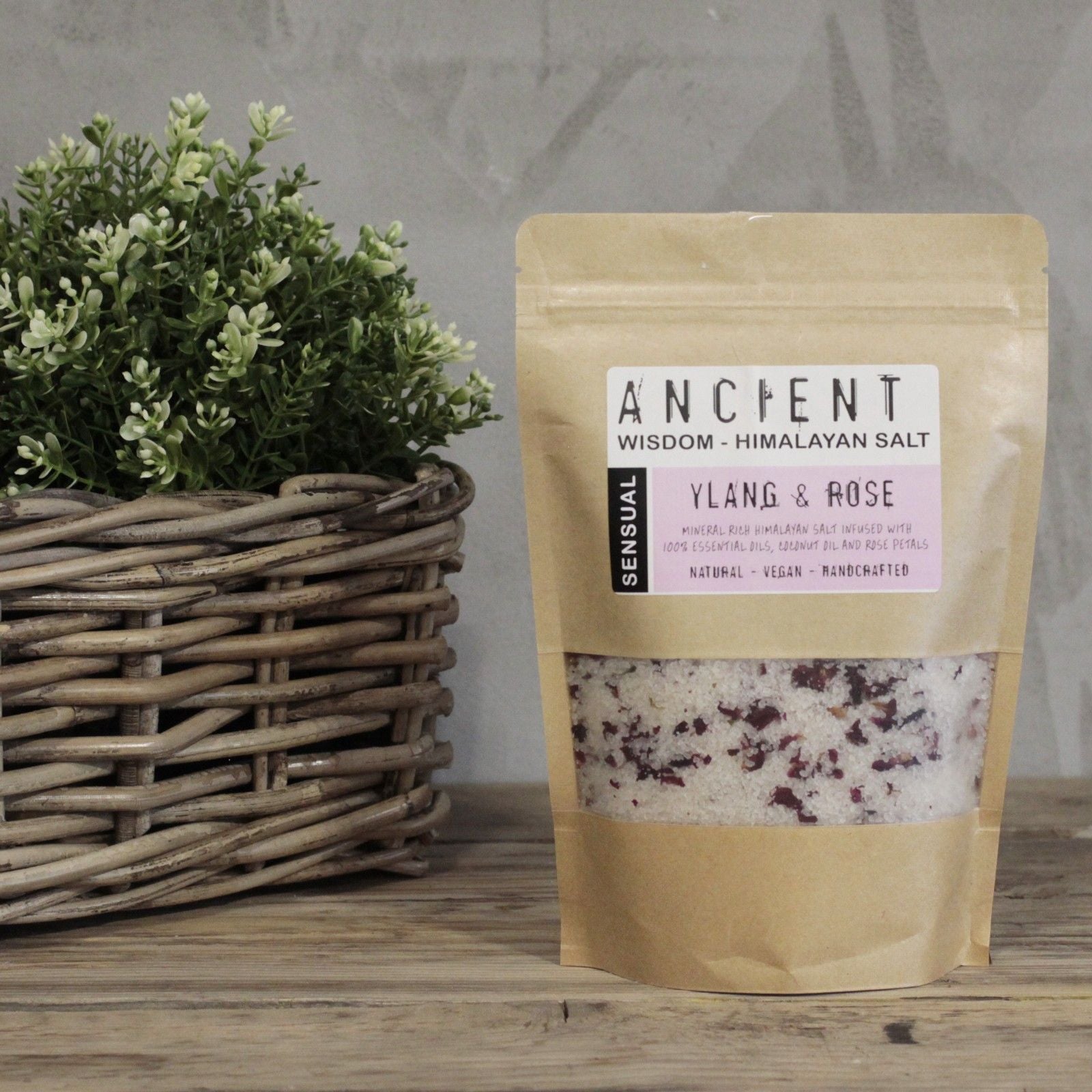 Himalayan Bath Salt Blend — Sensual (Ylang Ylang & Coconut) — 500g