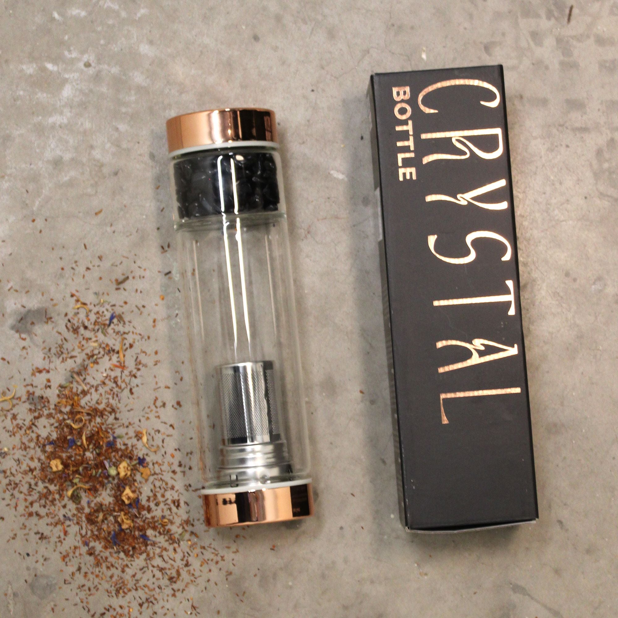 Luxe Crystal Tea Infuser — Red Jasper