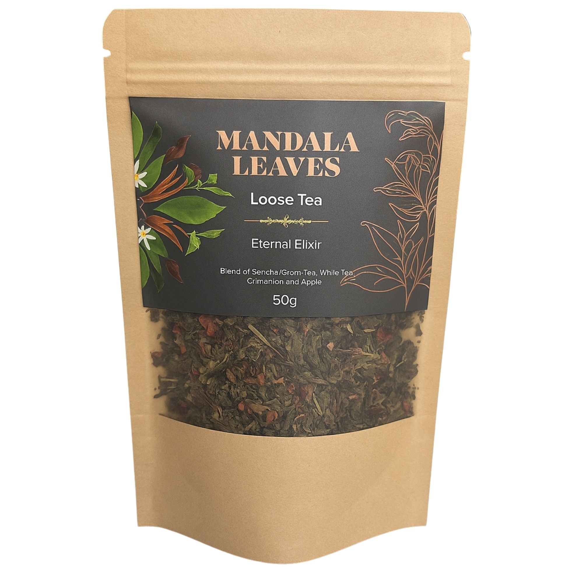 White Tea Apple & Cinnamon — Sencha Blend (50g)