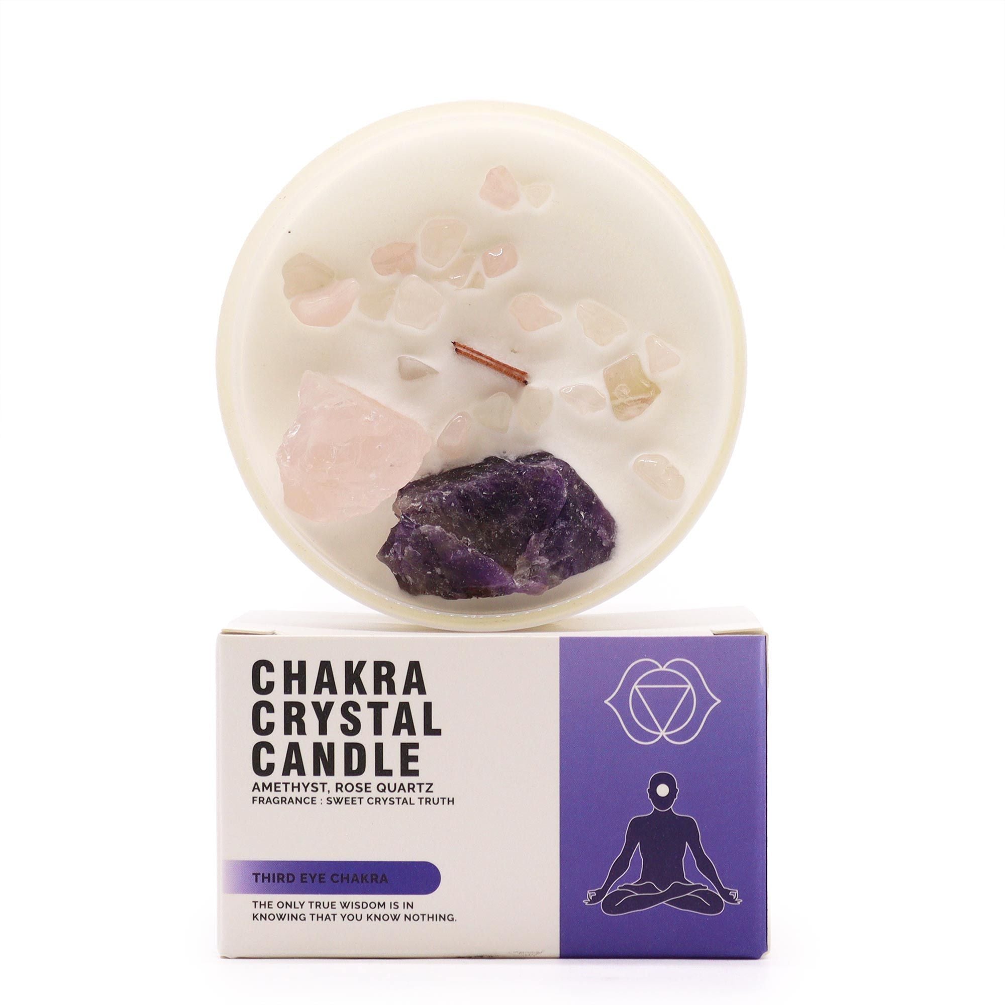 Crystal Candle — Third Eye Chakra