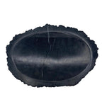 Petrified Wood Soap Dish Black