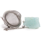 Aquamarine Crystal Tea Strainer