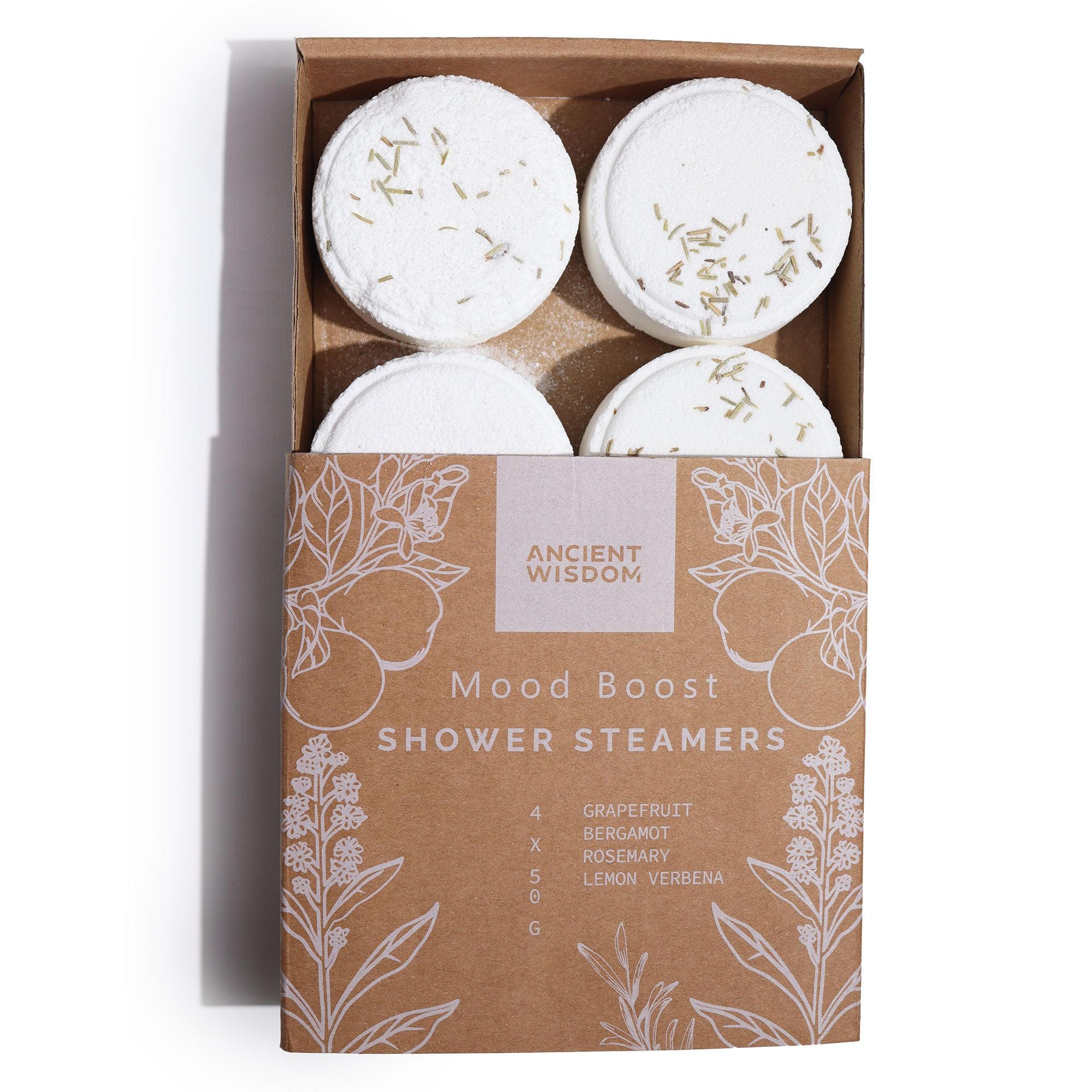 Mood Boost Shower Steamers — Zen Wellness Set (4 stuks)