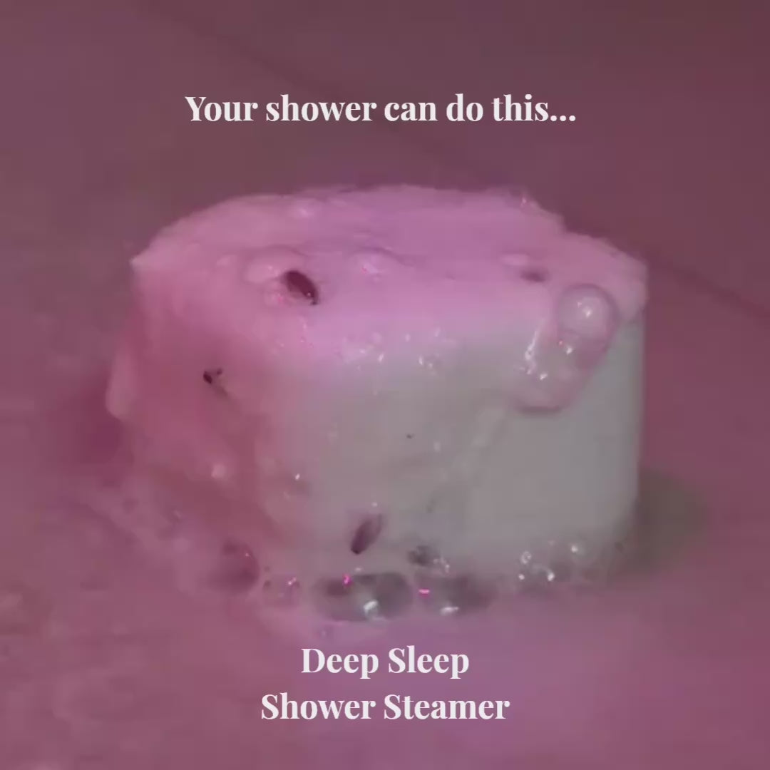Video van het gebruik van de Deep Sleep Shower Steamer onder de douche